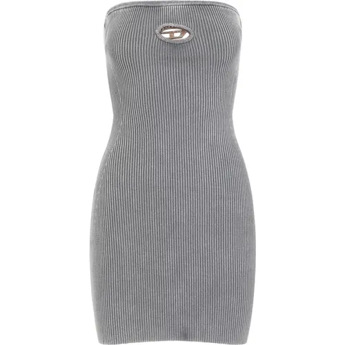 Grey Dress Aw24 Stylish Womens Clothing , female, Sizes: S, M, XS - Diesel - Modalova