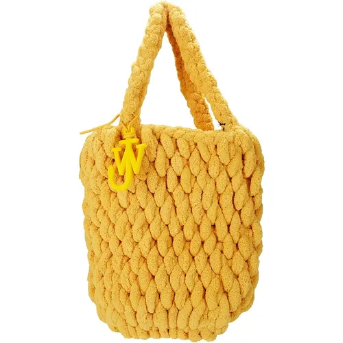 Chenille Shopper with Internal Pocket , female, Sizes: ONE SIZE - JW Anderson - Modalova