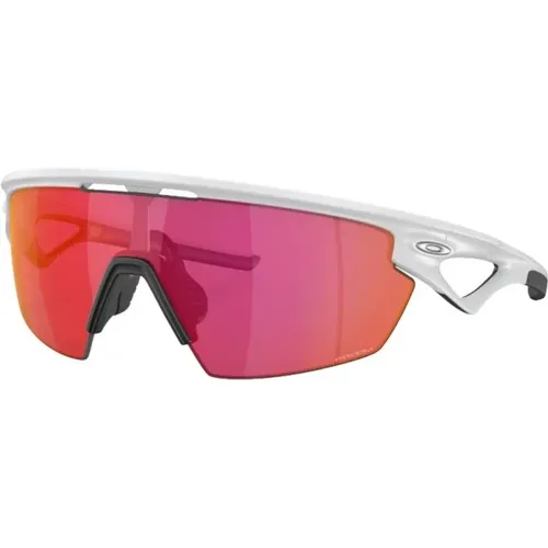 Red Sunglasses Matte Effect Mirrored Lenses , unisex, Sizes: ONE SIZE - Oakley - Modalova