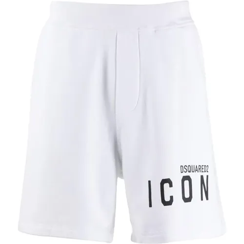 Cotton Logo Bermuda Shorts , male, Sizes: M, 2XL, L - Dsquared2 - Modalova