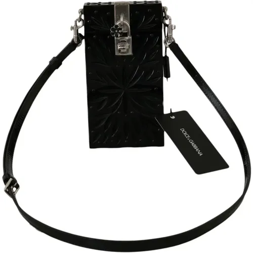 Schwarzer Crystal Plexigl Cross Cigarette Case Holder - Dolce & Gabbana - Modalova