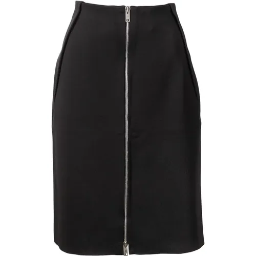 Central Zip Front Skirt , female, Sizes: L - Givenchy - Modalova