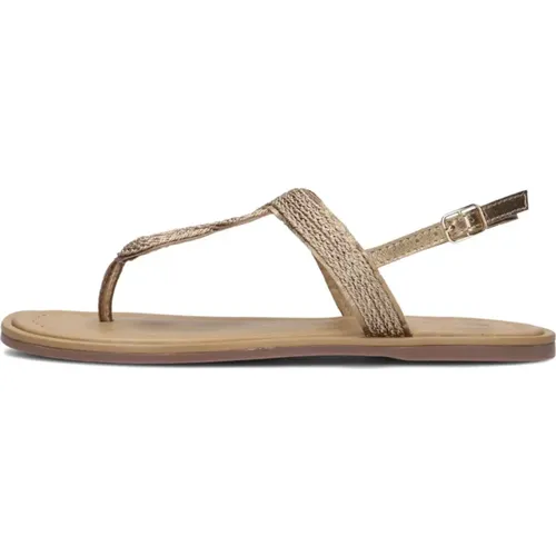 Roségold Geflochtene Sandalen , Damen, Größe: 40 EU - Inuovo - Modalova