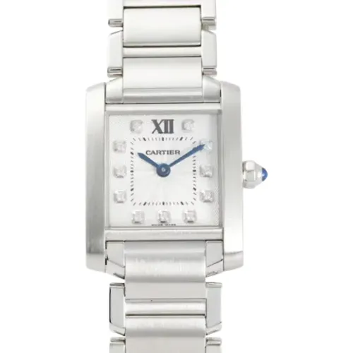 Pre-owned Stainless Steel watches , female, Sizes: ONE SIZE - Cartier Vintage - Modalova