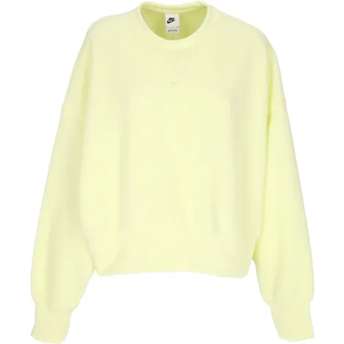 Luminous Crewneck Sweatshirt Plush Mod , female, Sizes: XS, L, M, S - Nike - Modalova