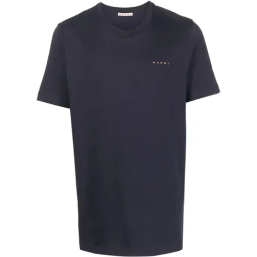 Black Logo Tee Shirt , male, Sizes: XS, XL, 2XL, M, L - Marni - Modalova