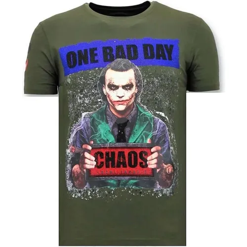 Herren T-Shirt Exclusive - The Joker Man - 11-6363G , Herren, Größe: S - Local Fanatic - Modalova