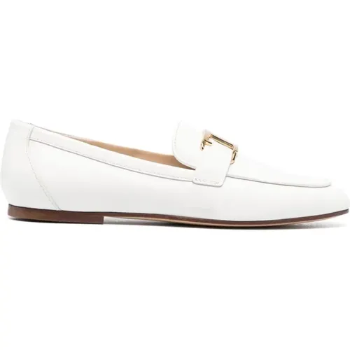 Flat Shoes Cuoio LEG , female, Sizes: 7 UK - TOD'S - Modalova