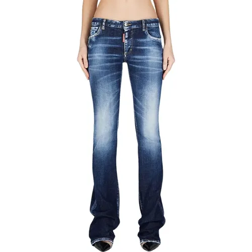 Flare Twiggy Dunkle Waschung Jeans - Dsquared2 - Modalova
