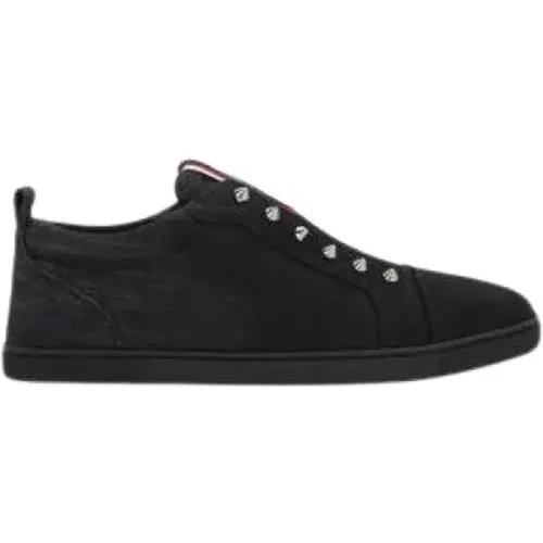 Denim Sneakers Made in Italy , male, Sizes: 9 UK, 10 UK, 8 1/2 UK, 9 1/2 UK, 7 1/2 UK - Christian Louboutin - Modalova