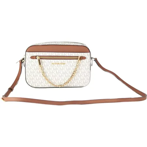 Signatur Leder Kette Crossbody Tasche , Damen, Größe: ONE Size - Michael Kors - Modalova