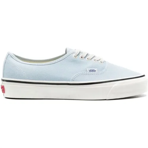 Blaue Canvas-Sneaker mit Streifendetails , Herren, Größe: 43 1/2 EU - Vans - Modalova