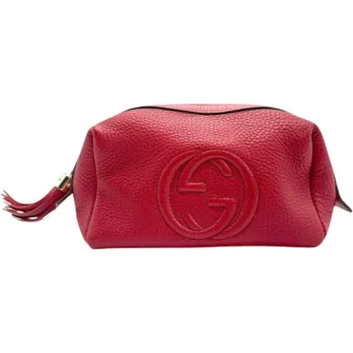 Pre-owned Leather clutches , female, Sizes: ONE SIZE - Gucci Vintage - Modalova