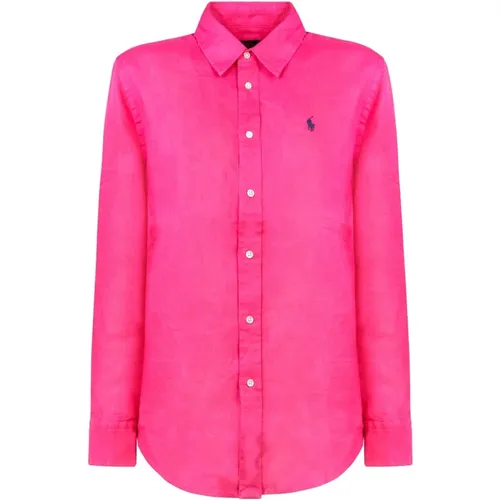 Rosa Polo Shirt , Damen, Größe: XL - Polo Ralph Lauren - Modalova