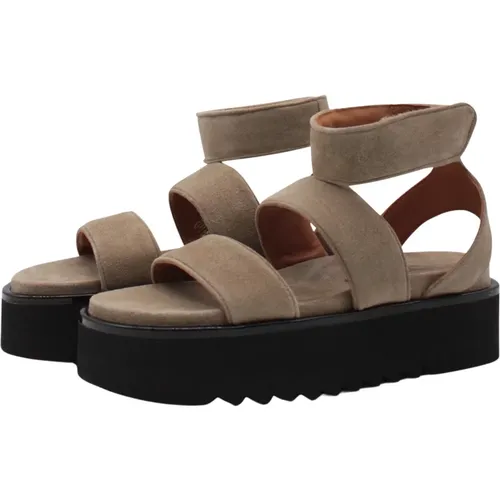 Chunky Plateau Sandalen Dessert Wildleder , Damen, Größe: 37 EU - Billi Bi - Modalova