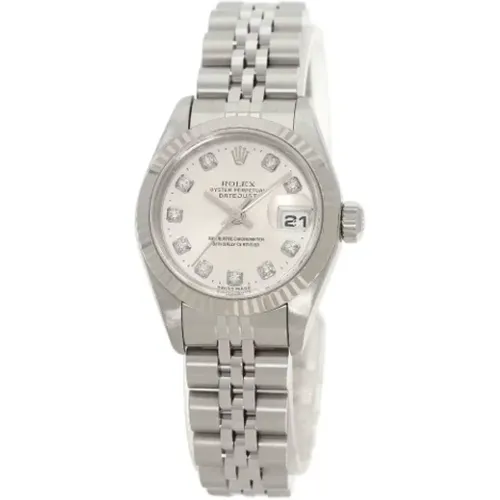 Pre-owned Stainless Steel watches , female, Sizes: ONE SIZE - Rolex Vintage - Modalova