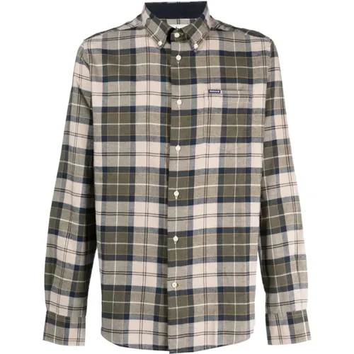 Plaid Check Cotton Shirt , male, Sizes: L, XL - Barbour - Modalova