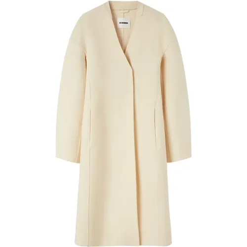 Long Coat , female, Sizes: M - Jil Sander - Modalova