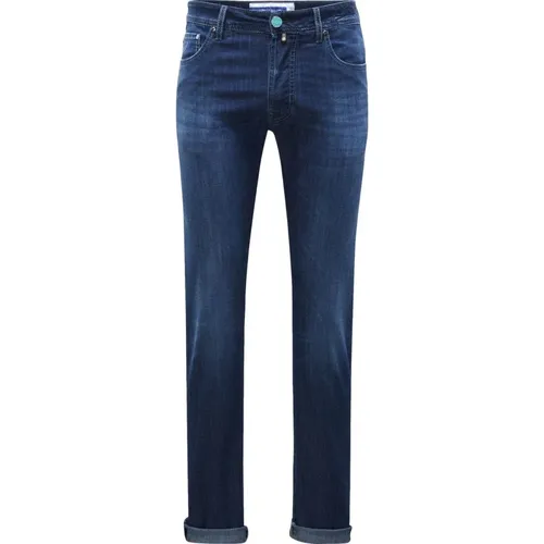 Slim Fit Dark Wash Skinny Jeans , male, Sizes: W30 - Jacob Cohën - Modalova