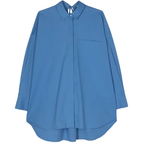Poplin Shirt Drop Shoulder , female, Sizes: S, 2XS - Semicouture - Modalova