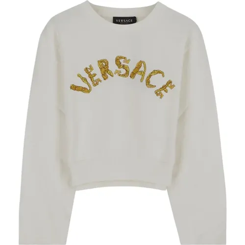 Ikonic Logo Sweatshirt für Mädchen - Versace - Modalova