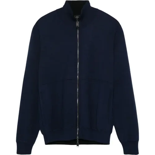 Zip-up Cardigan Casual Style , male, Sizes: L, 3XL, 4XL, 2XL, XL - Brioni - Modalova