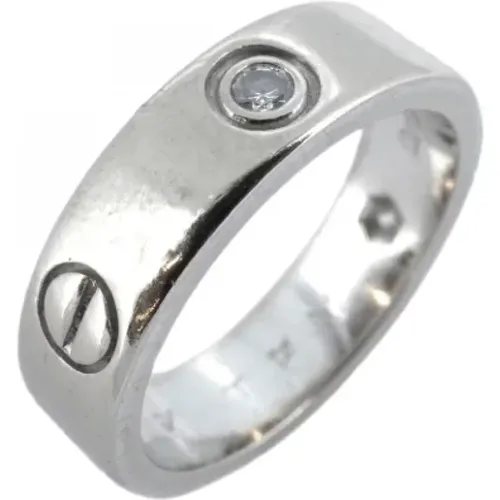 Pre-owned White Gold rings , male, Sizes: ONE SIZE - Cartier Vintage - Modalova