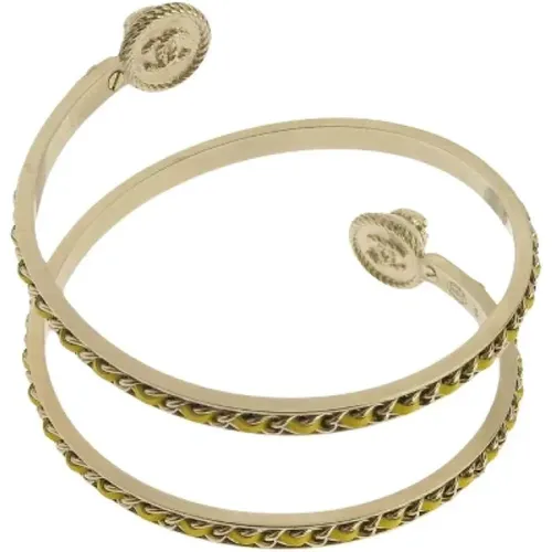 Pre-owned Gold bracelets , female, Sizes: ONE SIZE - Chanel Vintage - Modalova