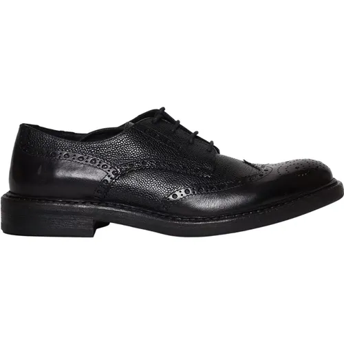 Chic Leather Lace-Up Shoes , female, Sizes: 9 1/2 UK, 8 UK, 8 1/2 UK - Hundred100 - Modalova