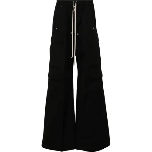 Cargo Wide Leg Trousers , female, Sizes: M, XS, 2XS - Rick Owens - Modalova