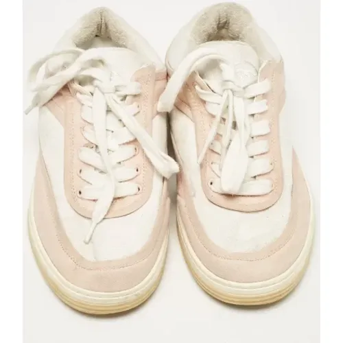 Pre-owned Canvas sneakers , female, Sizes: 4 UK - Chanel Vintage - Modalova