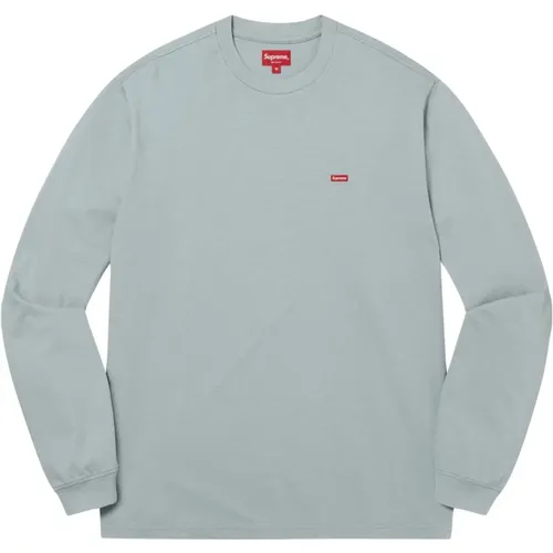 Limited Edition Box Logo Tee Light Slate , male, Sizes: M, L, S - Supreme - Modalova