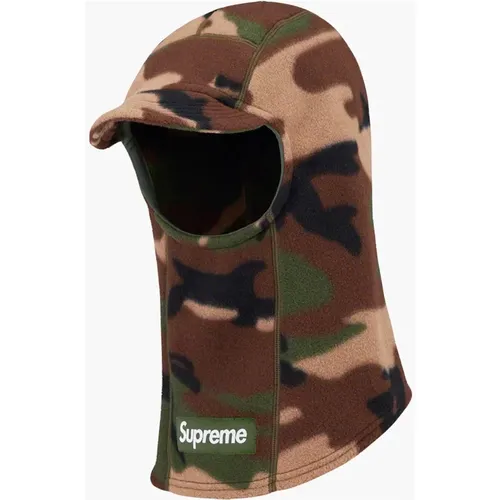 Limited Edition Brim Balaclava Woodland Camo , unisex, Sizes: ONE SIZE - Supreme - Modalova