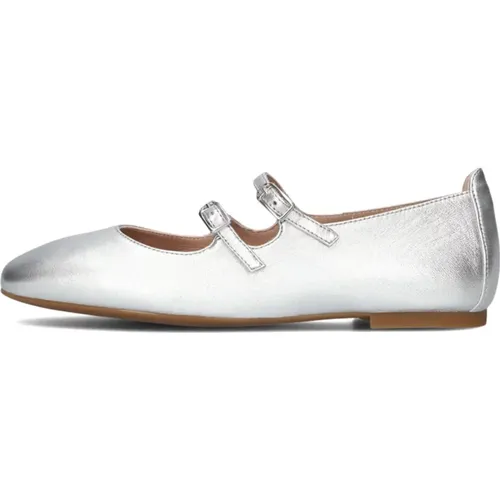 Silberne Ballerinas Stilvoll Bequem Elegant - Unisa - Modalova