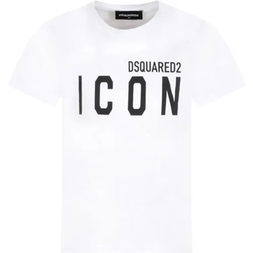 Bedrucktes Icon Rundhals T-Shirt - Dsquared2 - Modalova