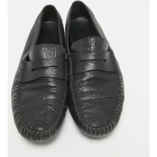 Pre-owned Leather flats , male, Sizes: 8 1/2 UK - Gucci Vintage - Modalova