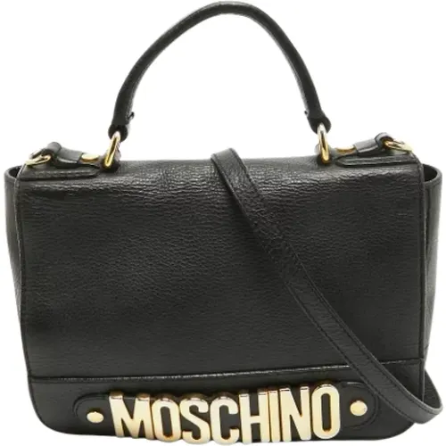 Pre-owned Leder Handtaschen , Damen, Größe: ONE Size - Moschino Pre-Owned - Modalova