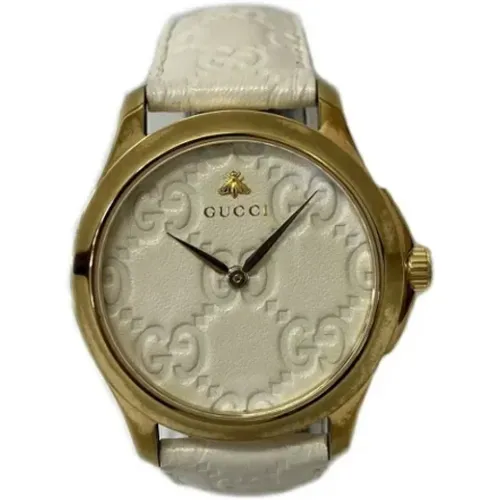 Pre-owned Stainless Steel watches , female, Sizes: ONE SIZE - Gucci Vintage - Modalova