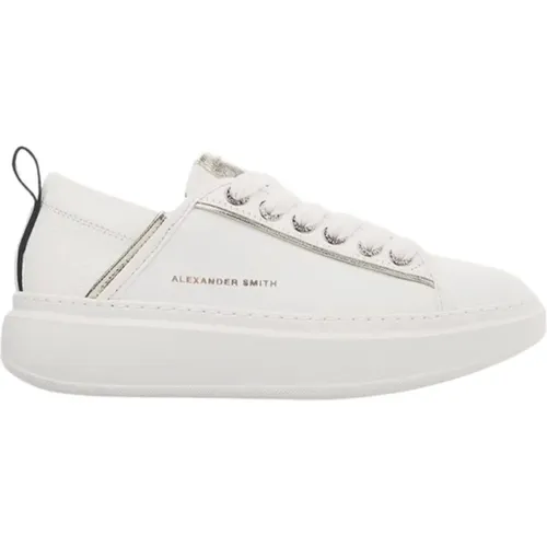 Weiß Gold Wembley Frau Sneakers , Damen, Größe: 40 EU - Alexander Smith - Modalova