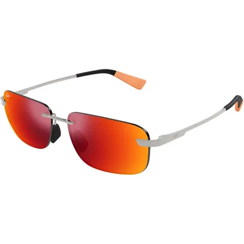 Lanakila Rm624-17 Shiny Light Ruthenium Sunglasses - Maui Jim - Modalova