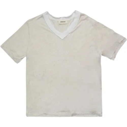 V-Ausschnitt Bianca T-Shirt , Herren, Größe: L - Atomofactory - Modalova