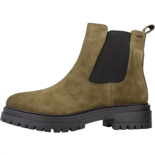 Stilvolle Chelsea Boots mit Iridea Design , Damen, Größe: 39 EU - Geox - Modalova