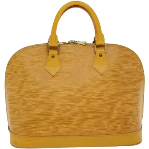 Gelbe Leder Louis Vuitton Alma Tasche , Damen, Größe: ONE Size - Louis Vuitton Vintage - Modalova