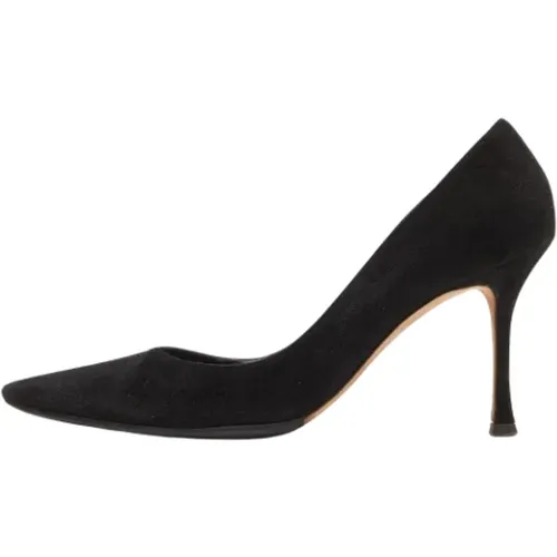 Pre-owned Suede heels , female, Sizes: 8 1/2 UK - Manolo Blahnik Pre-owned - Modalova