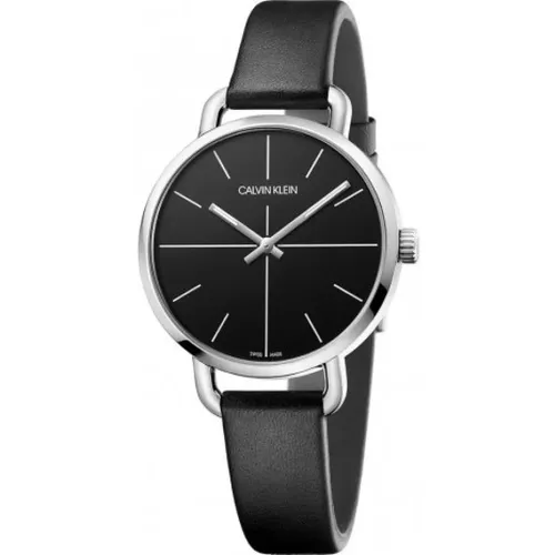 Elegant Quartz Women`s Watch with Dial and Leather Strap , female, Sizes: ONE SIZE - Calvin Klein - Modalova