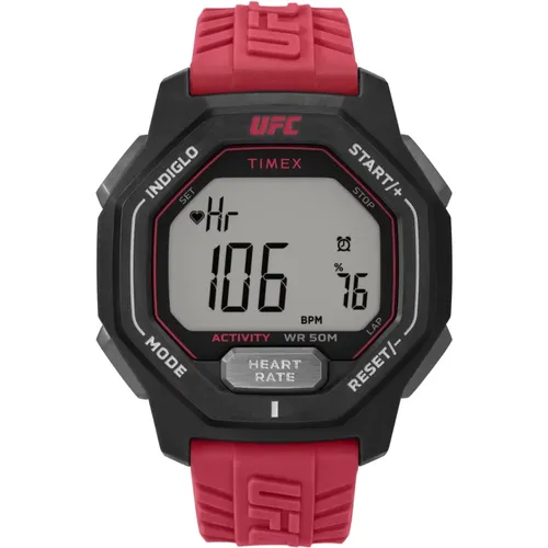 UFC Performance Spark Digital Watch , male, Sizes: ONE SIZE - Timex - Modalova