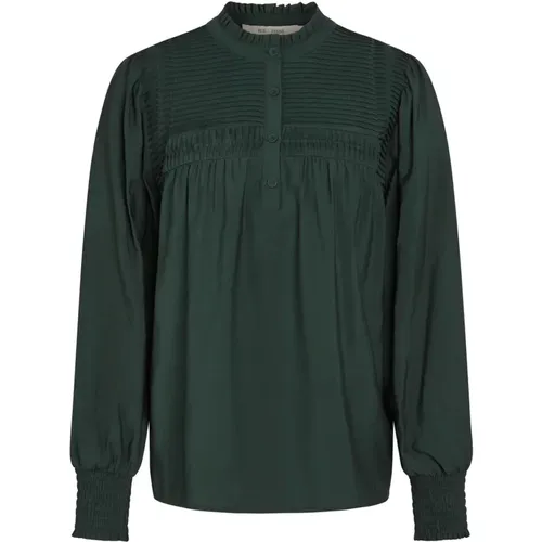 Stylish Blouse with Pleated Details , female, Sizes: 2XL, L, XL, S - RUE de Femme - Modalova