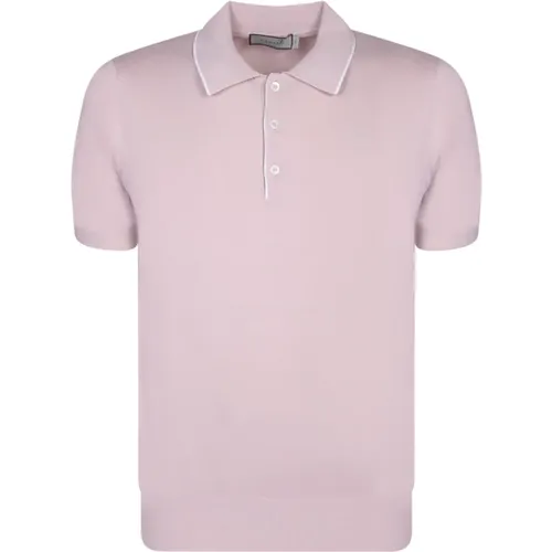 Polo-Shirt aus Baumwolle mit kontrastierenden Kanten , Herren, Größe: 2XL - Canali - Modalova