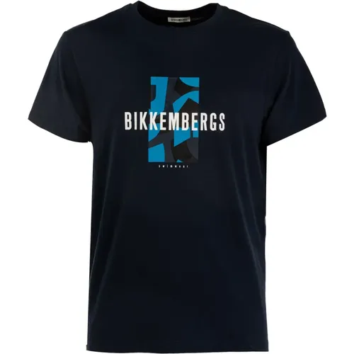 Herren T-Shirt mit Besonderem Detail - Bikkembergs - Modalova