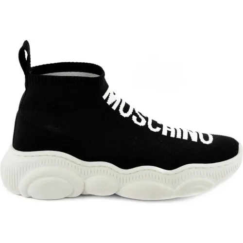 Elevate Your Sneaker Game with Low Sneakers 74468 , female, Sizes: 5 UK - Moschino - Modalova